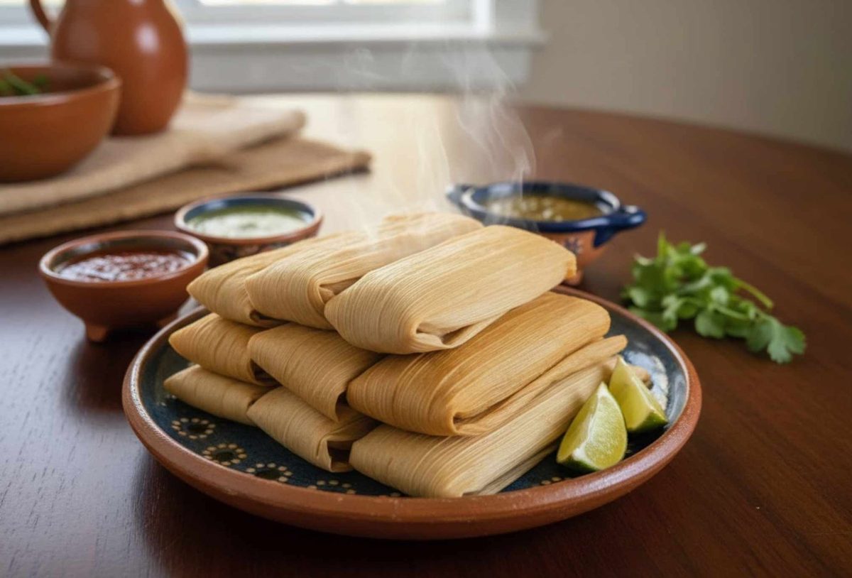 Tamales on a plate